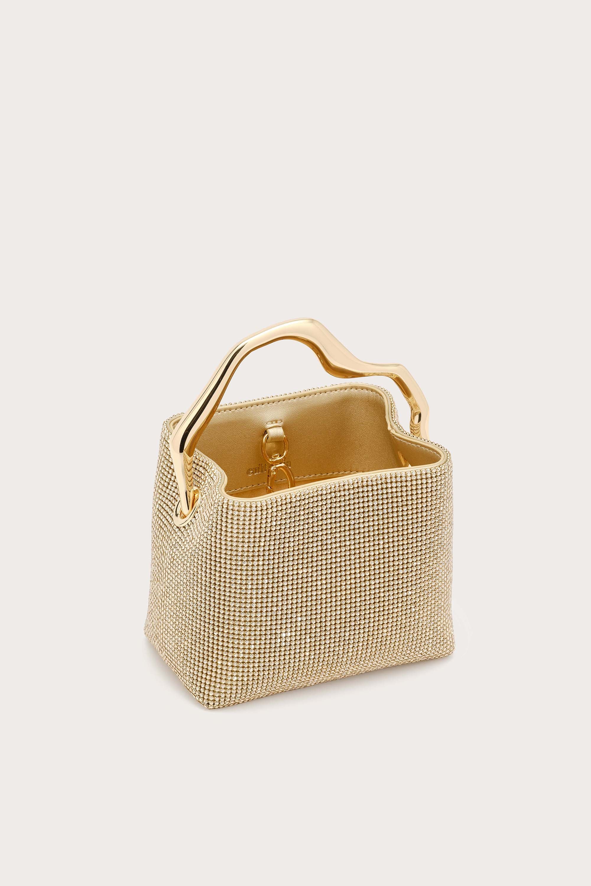 SOLENE MINI RHINESTONE BAG - SAND DOLLAR