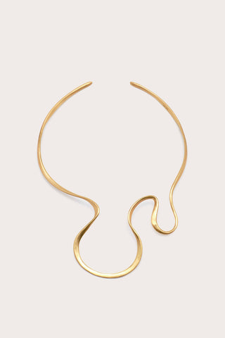 SUNI CHOKER - BRUSHED BRASS
