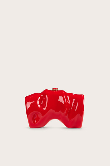 SCRUNCH CLUTCH - VERMILION | SCRUNCH CLUTCH - VERMILION