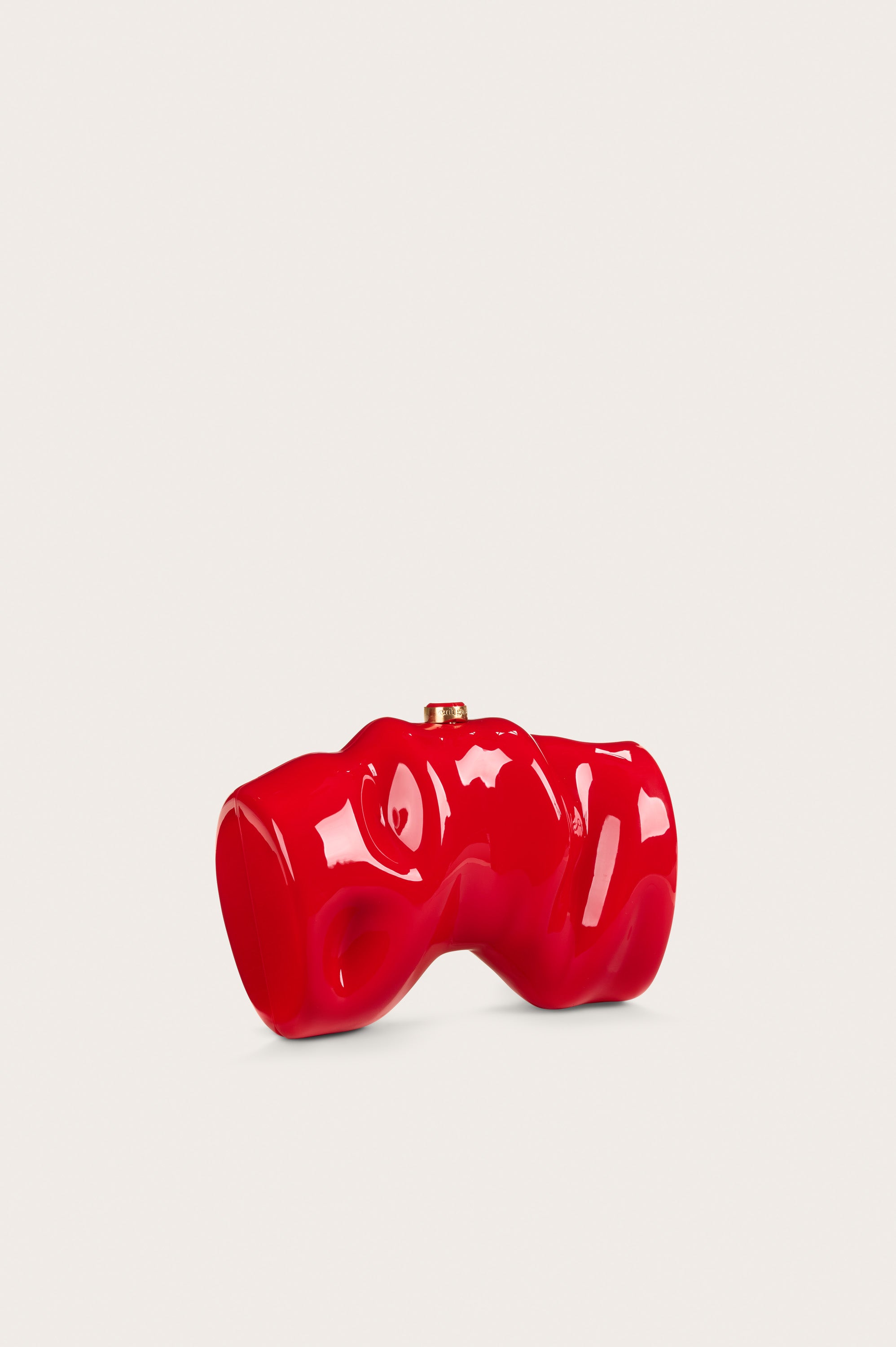 SCRUNCH CLUTCH - VERMILION