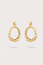 SIRA EARRING - GOLD FOILED WOOD
