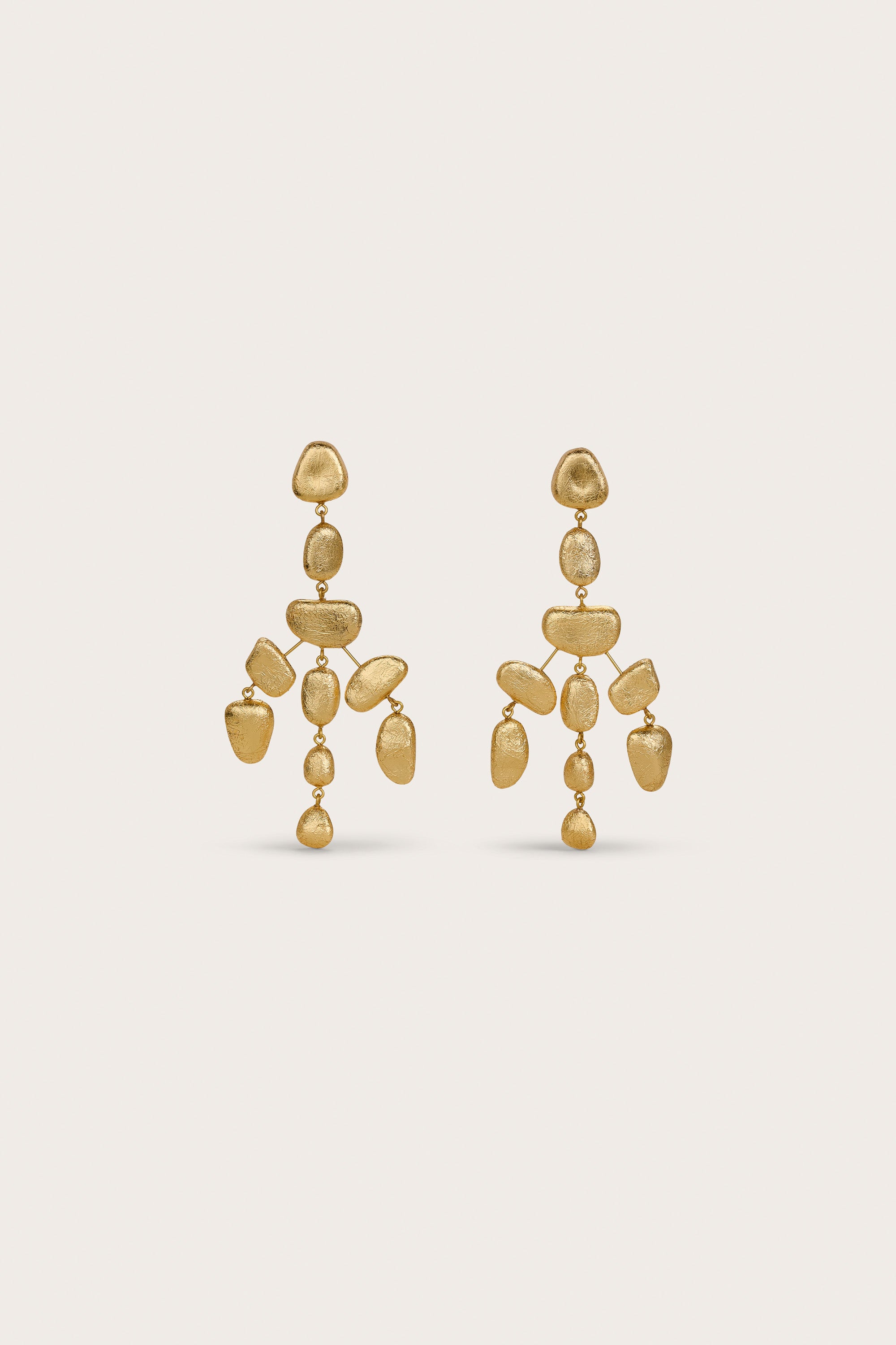 SLOANE EARRING - GOLD FOILED WOOD