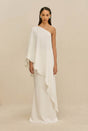 CHANTEL SKIRT - OFF WHITE SILK
