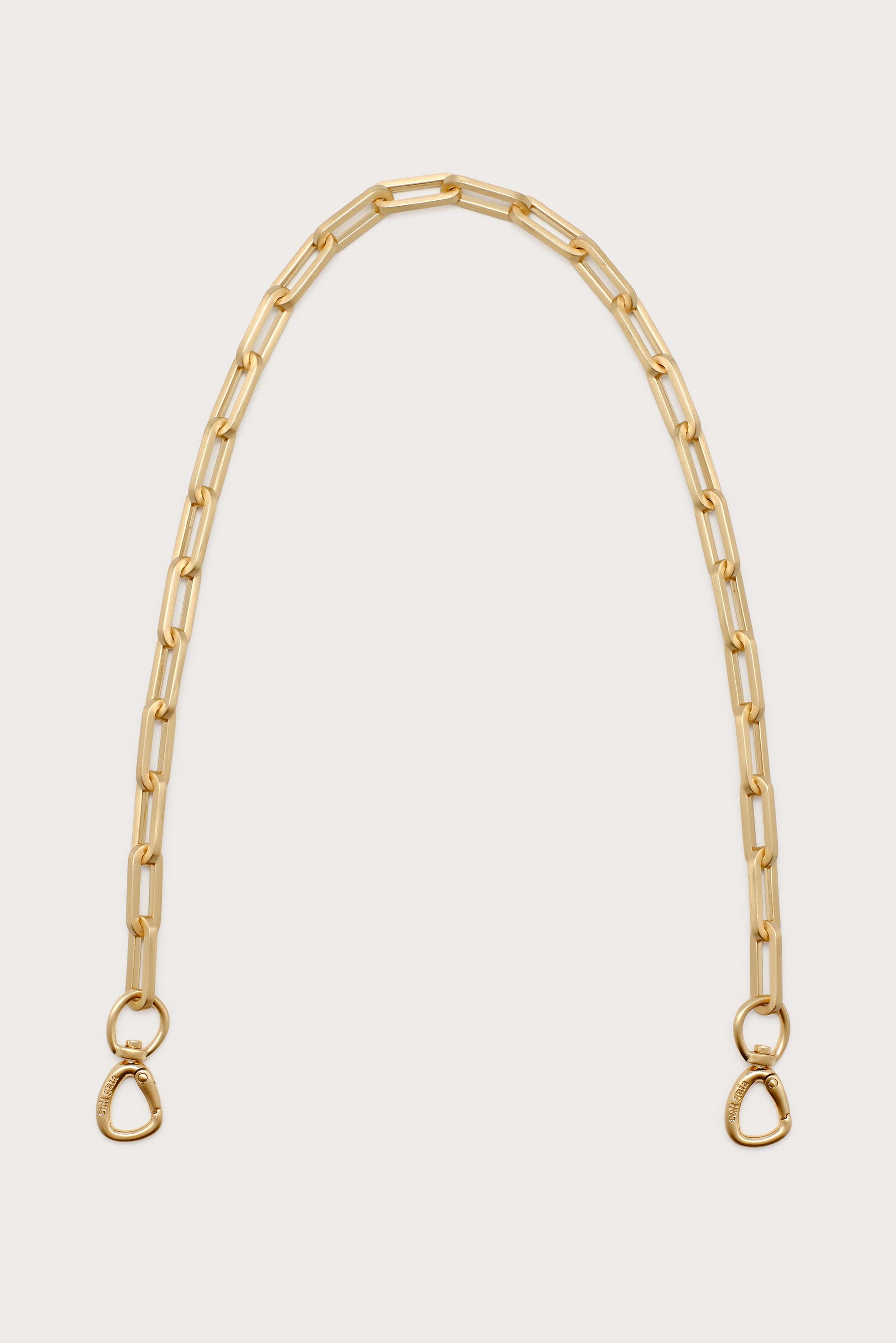 TASHA DETACHABLE CLUTCH STRAP - BRUSHED BRASS