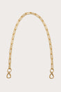 TASHA DETACHABLE CLUTCH STRAP - BRUSHED BRASS