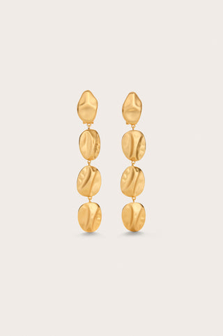 VEDA EARRING - BRUSHED BRASS