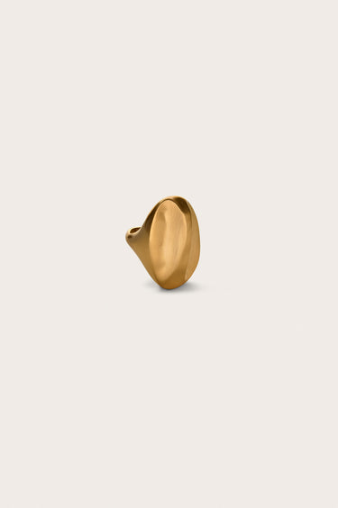 VEDA RING - BRUSHED BRASS | VEDA RING - BRUSHED BRASS | Secondary image