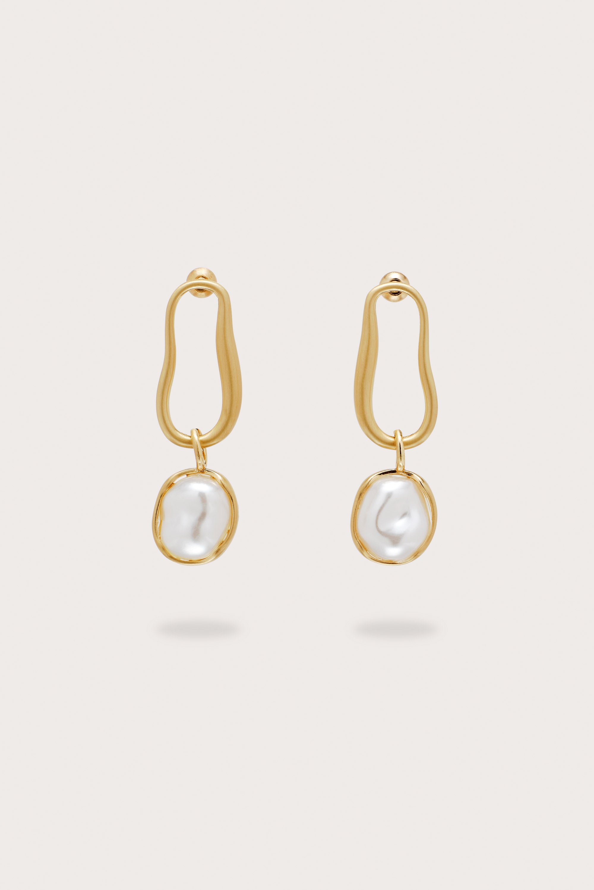 VERA EARRING - BRUSHED BRASS