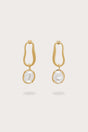 VERA EARRING - BRUSHED BRASS