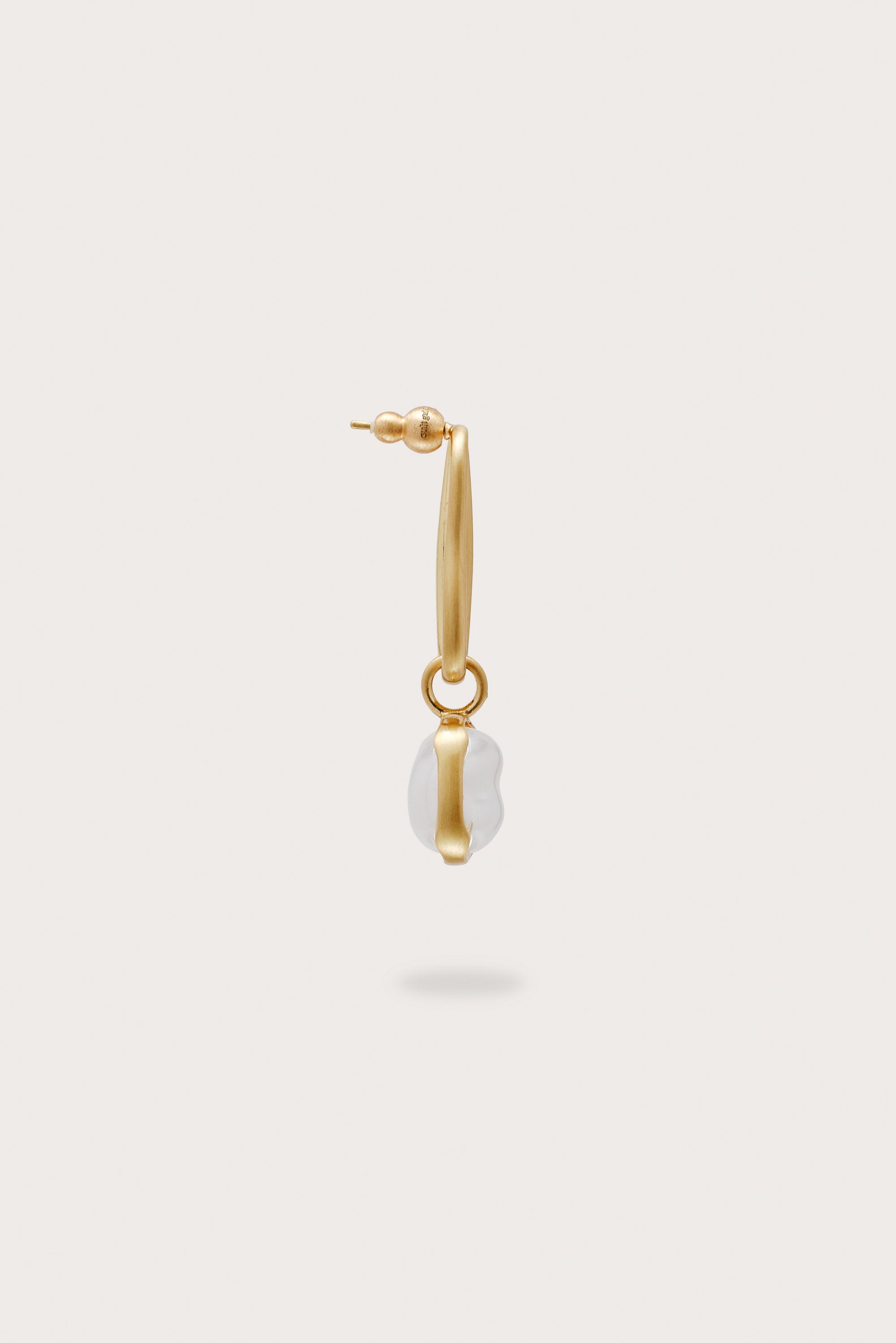 VERA EARRING - BRUSHED BRASS