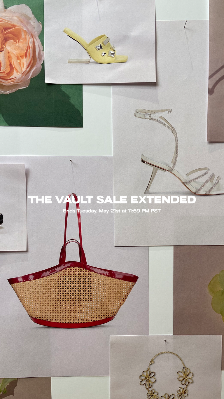 Collage of vault sale products — Sale extended until Tuesday May 21st
