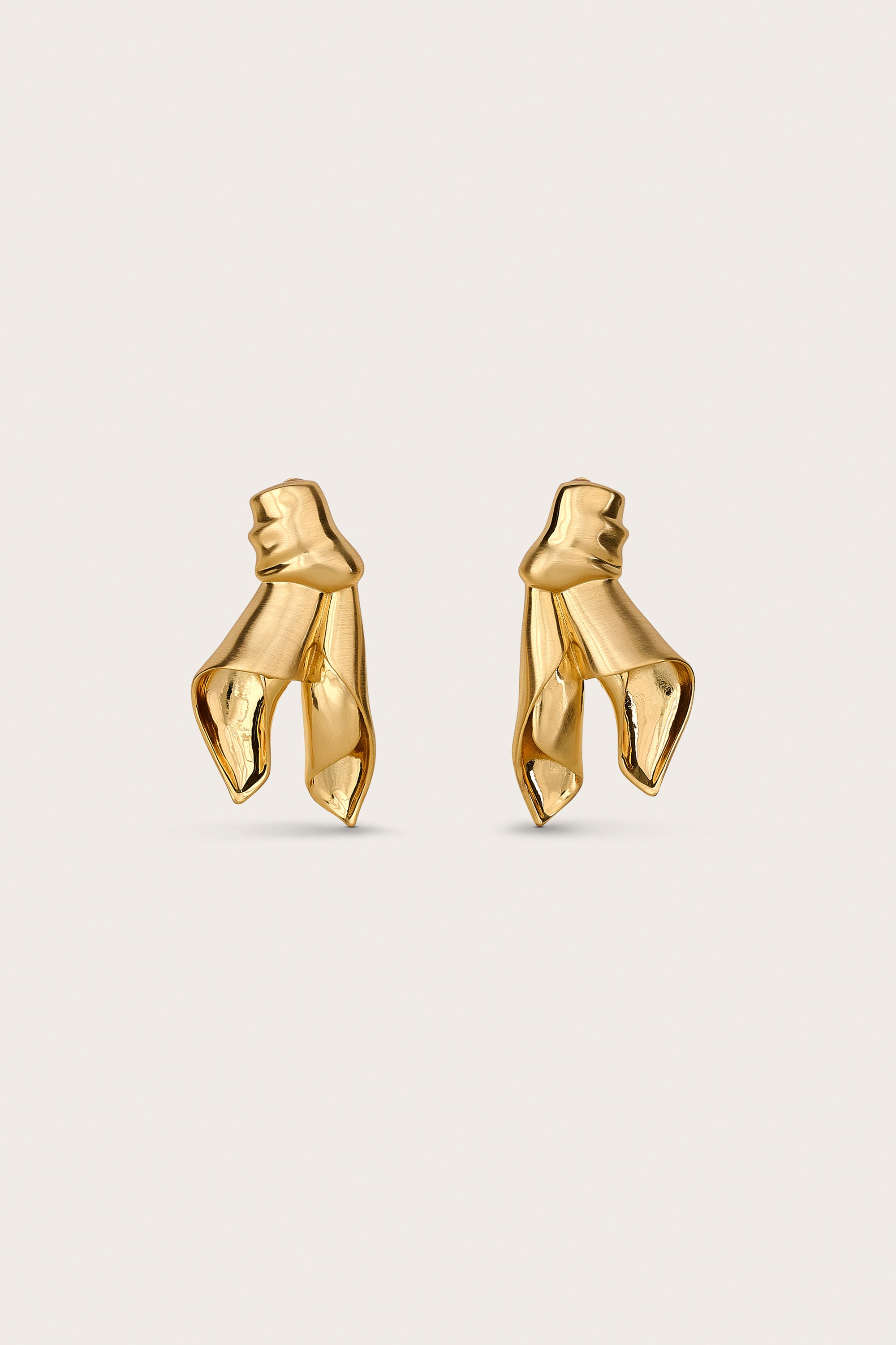 WINNIE EARRING - BRUSHED BRASS