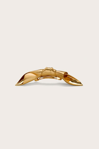 WINNIE HAIR CLIP - BRUSHED BRASS