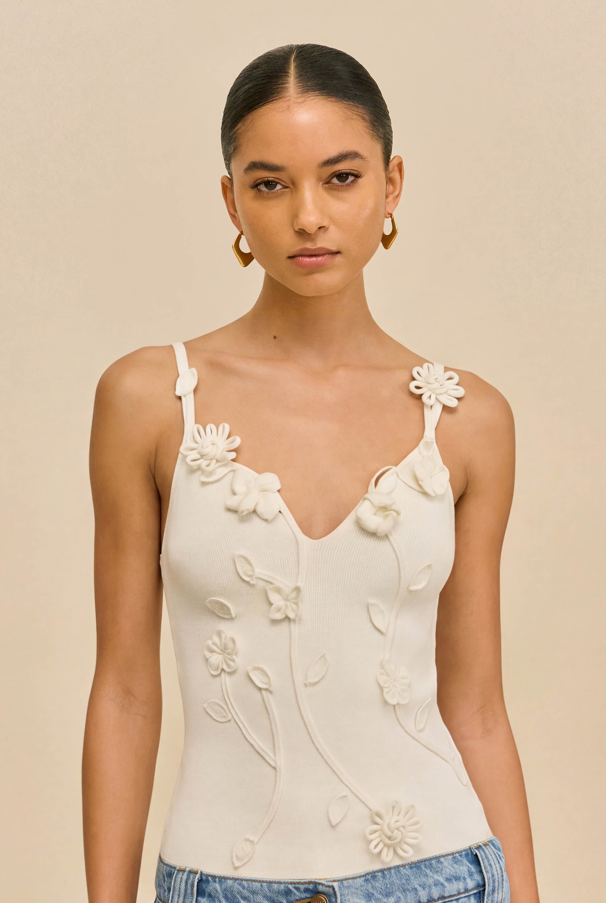 EMILIANA KNIT TOP - OFF WHITE – CULT GAIA
