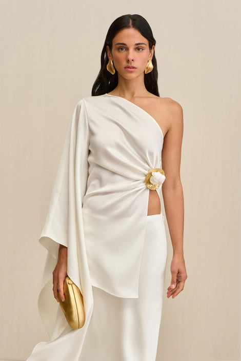 CHANTEL SKIRT - OFF WHITE