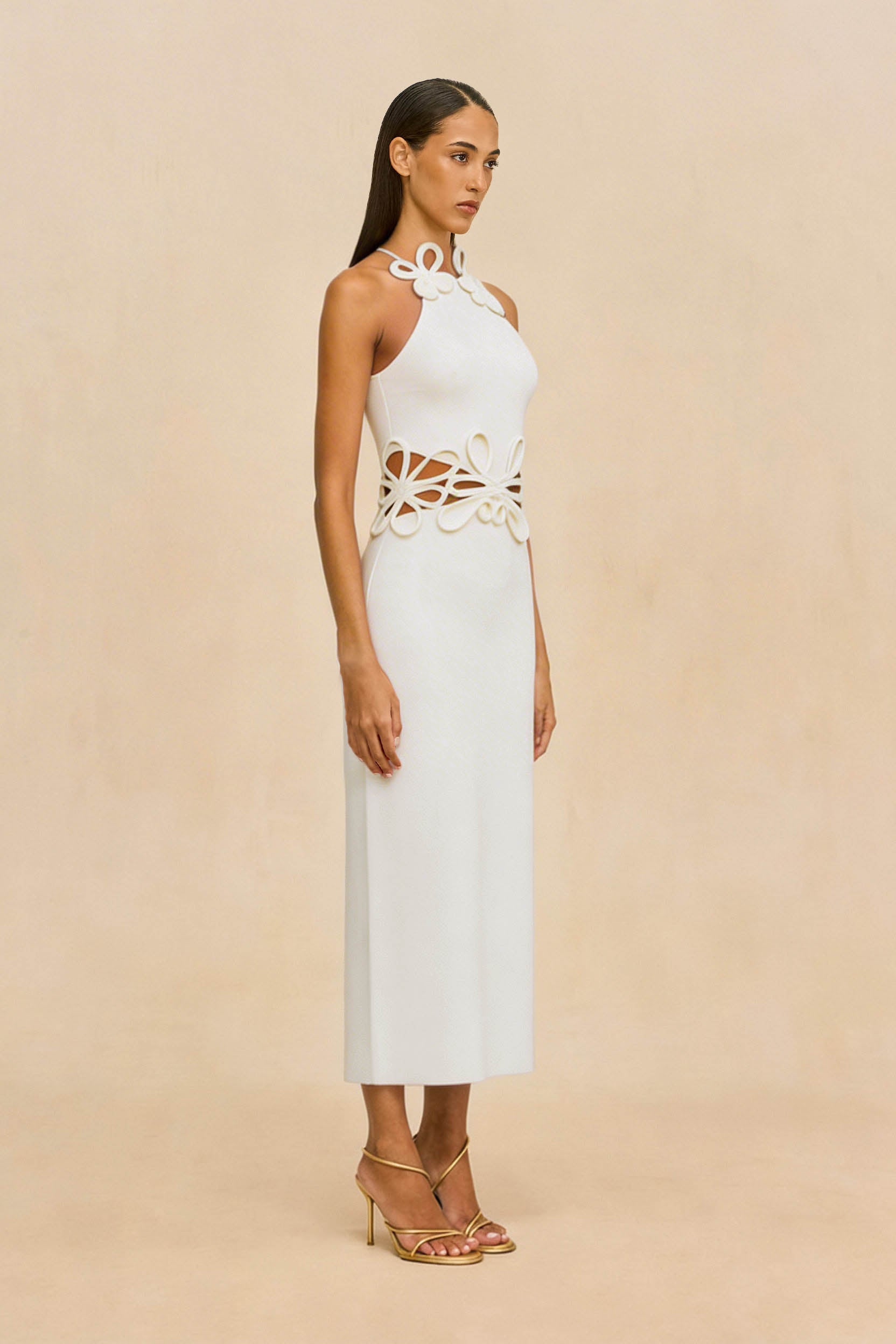 JENA KNIT DRESS - OFF WHITE