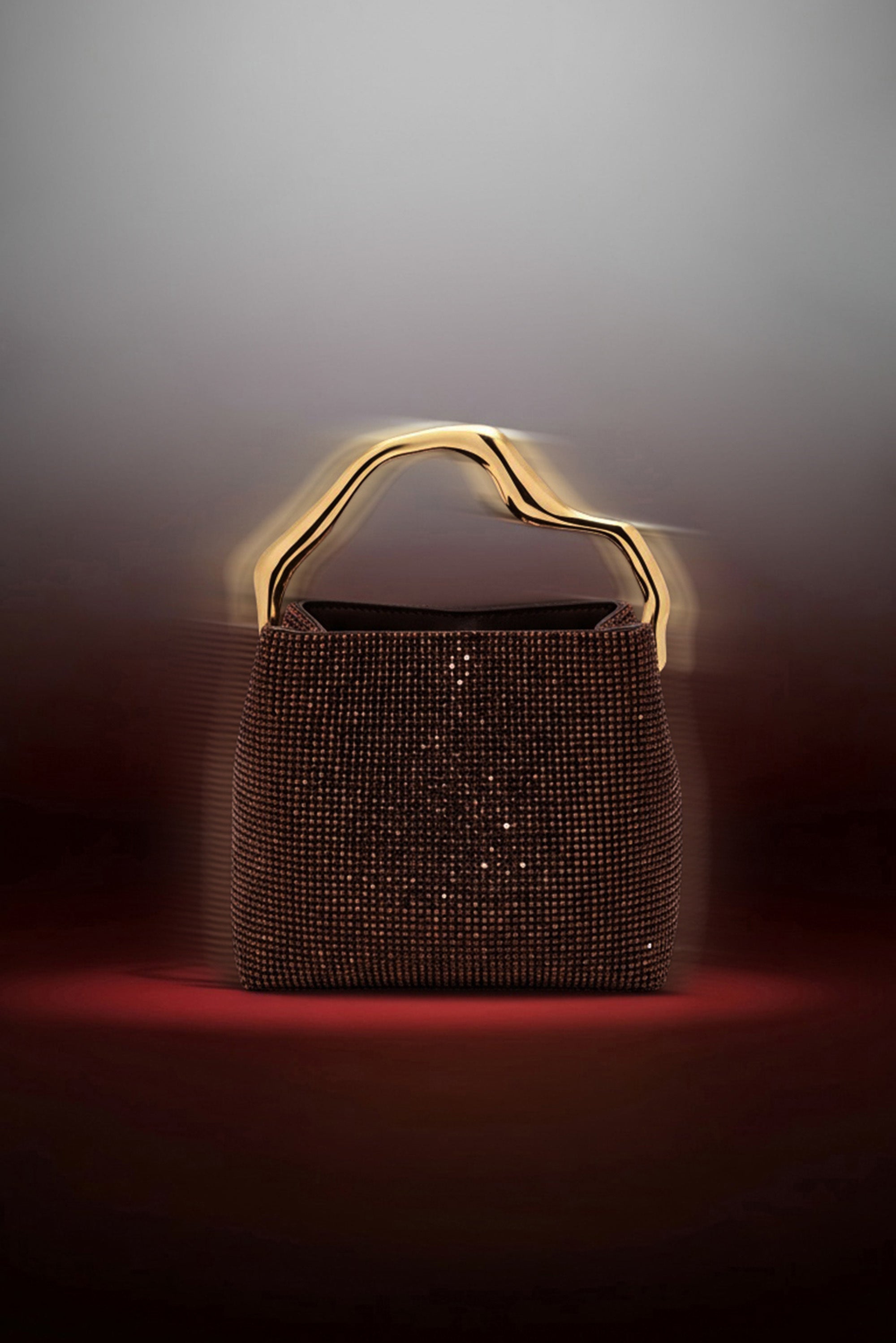 SOLENE MINI RHINESTONE BAG - JAVA