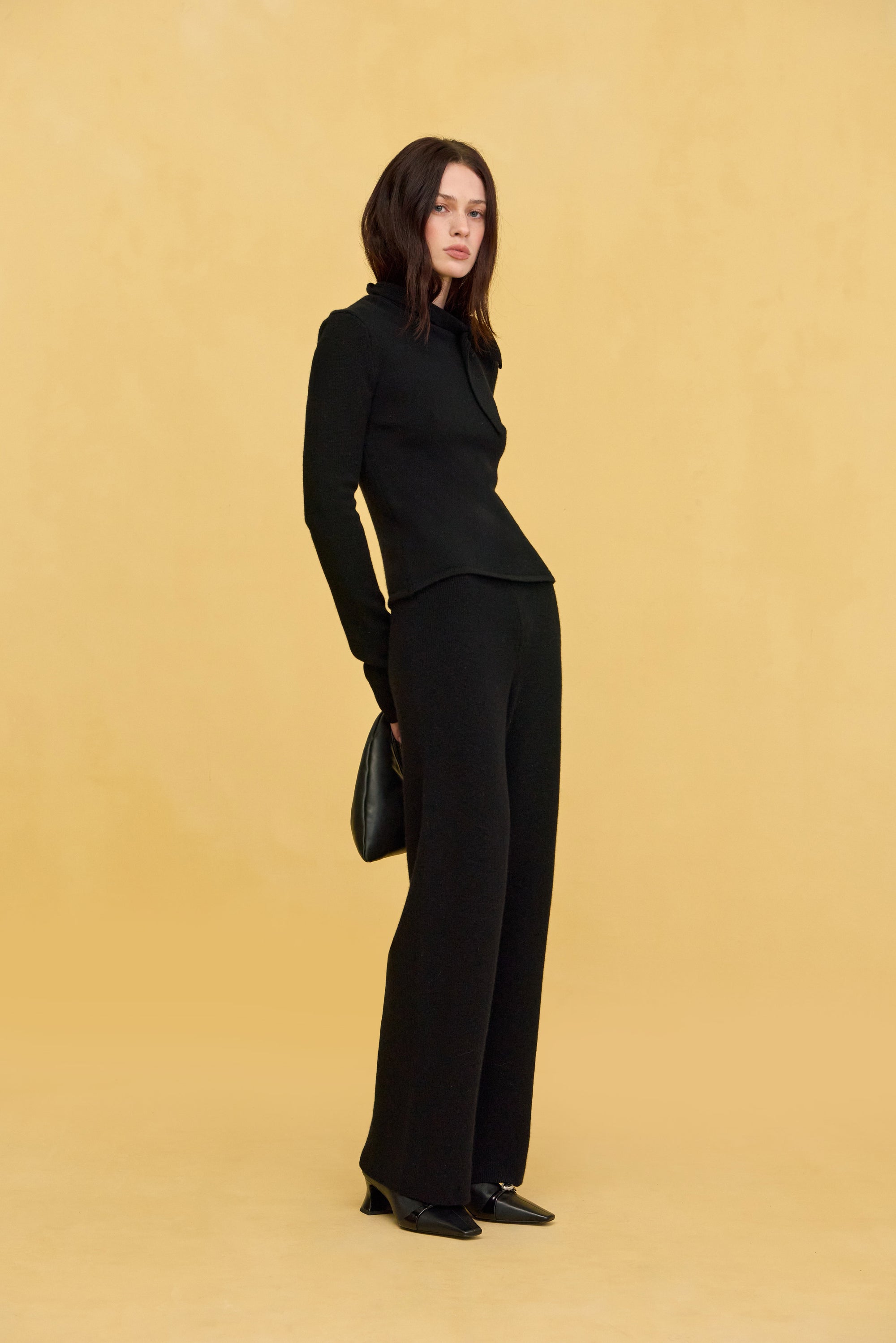SONNY KNIT PANT - BLACK