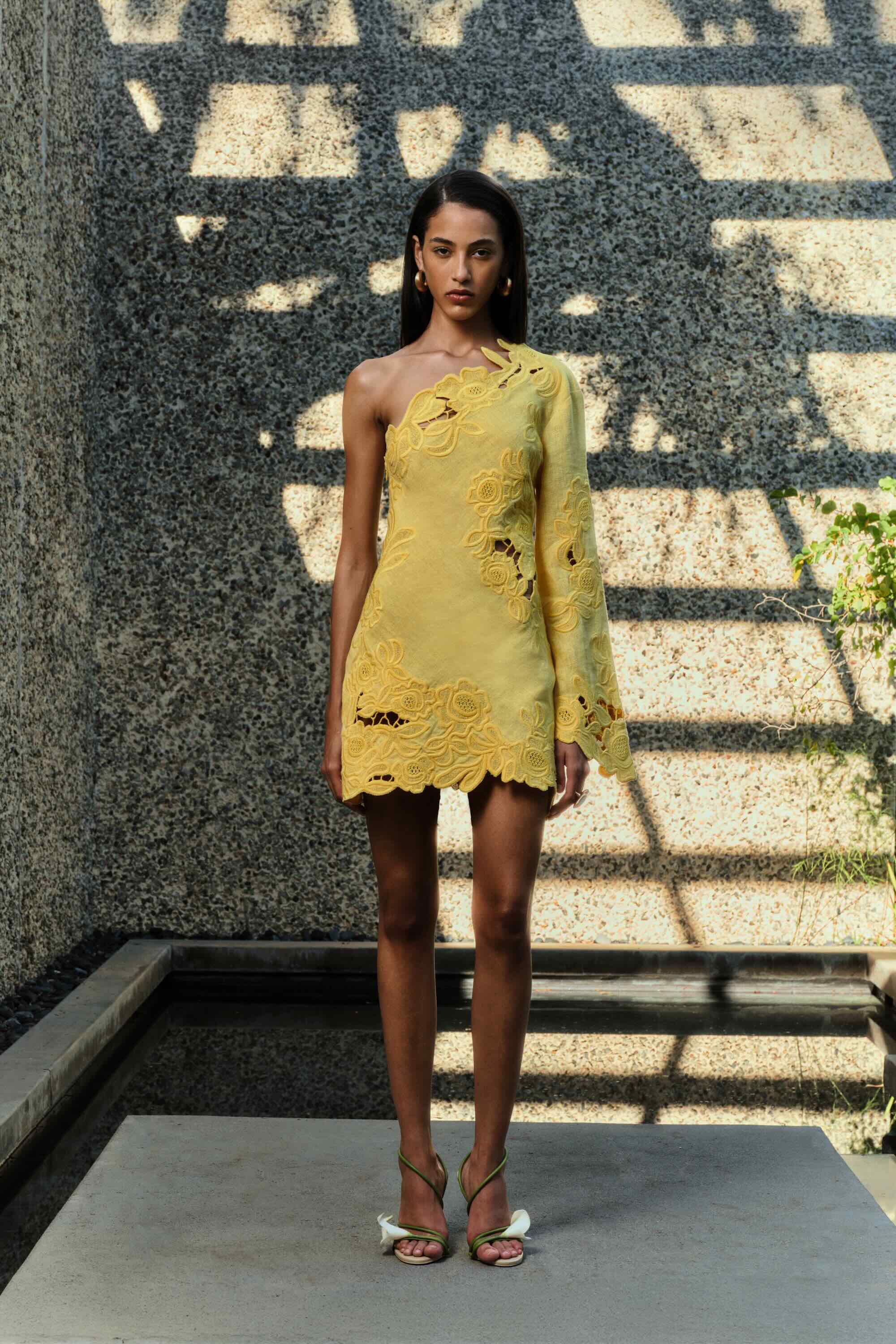 MARLENA DRESS - CANARY