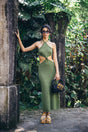 CAMERON KNIT DRESS - OLIVE