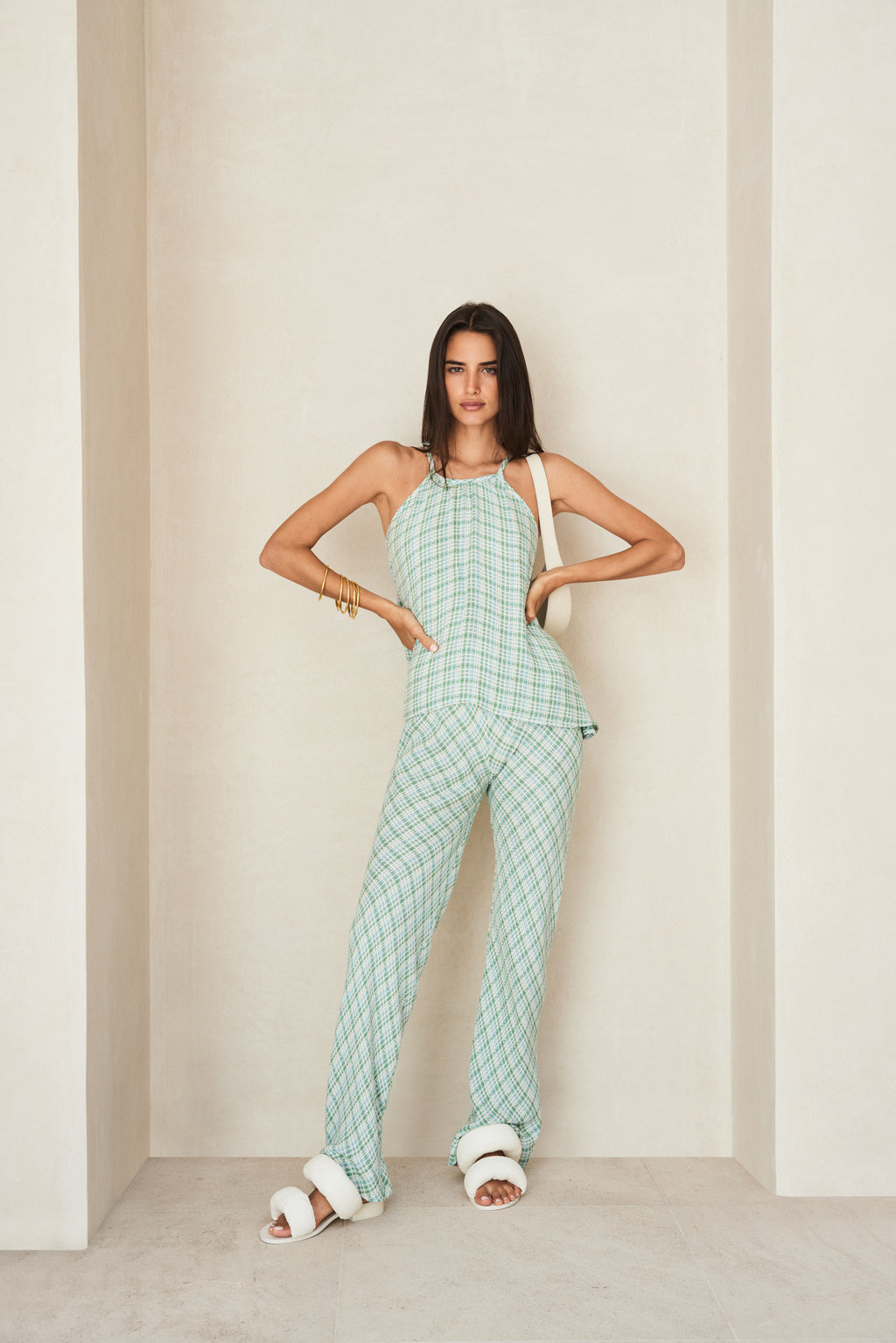 NADINE TOP - JUNGLE PLAID