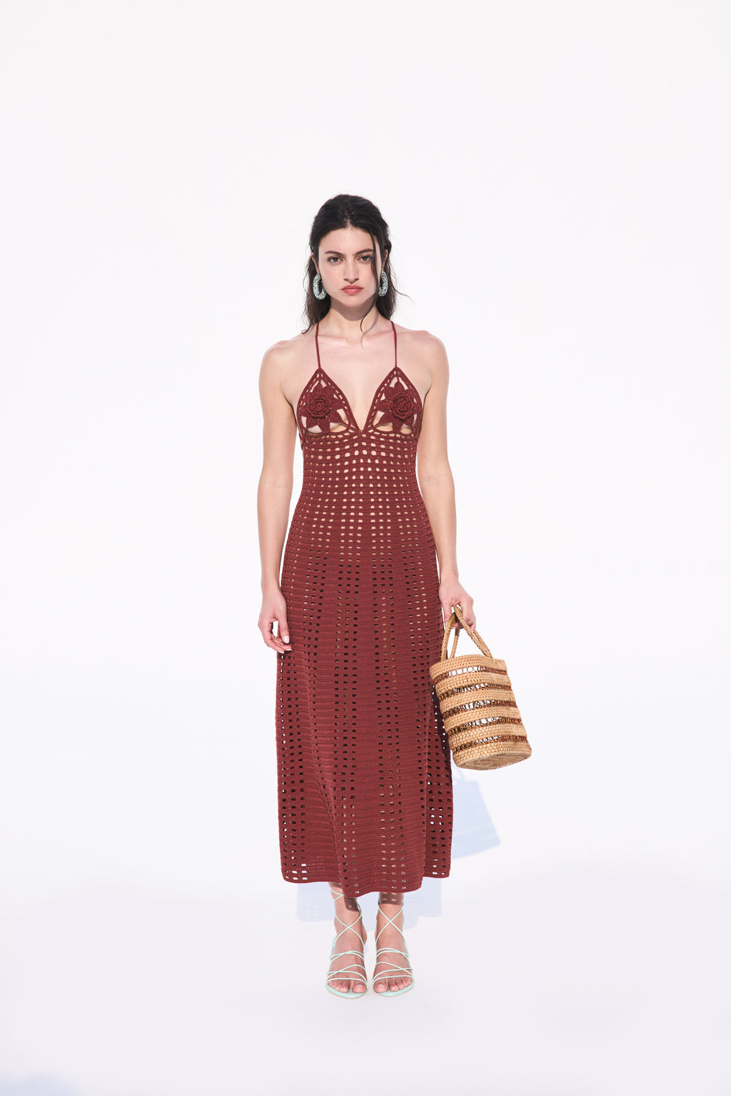MERCEDES CROCHET DRESS - CACAO