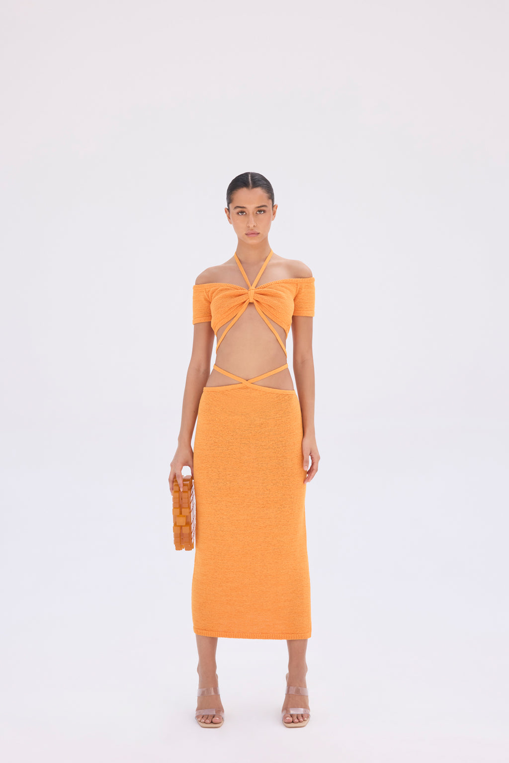 HEDDA KNIT SKIRT - MARIGOLD