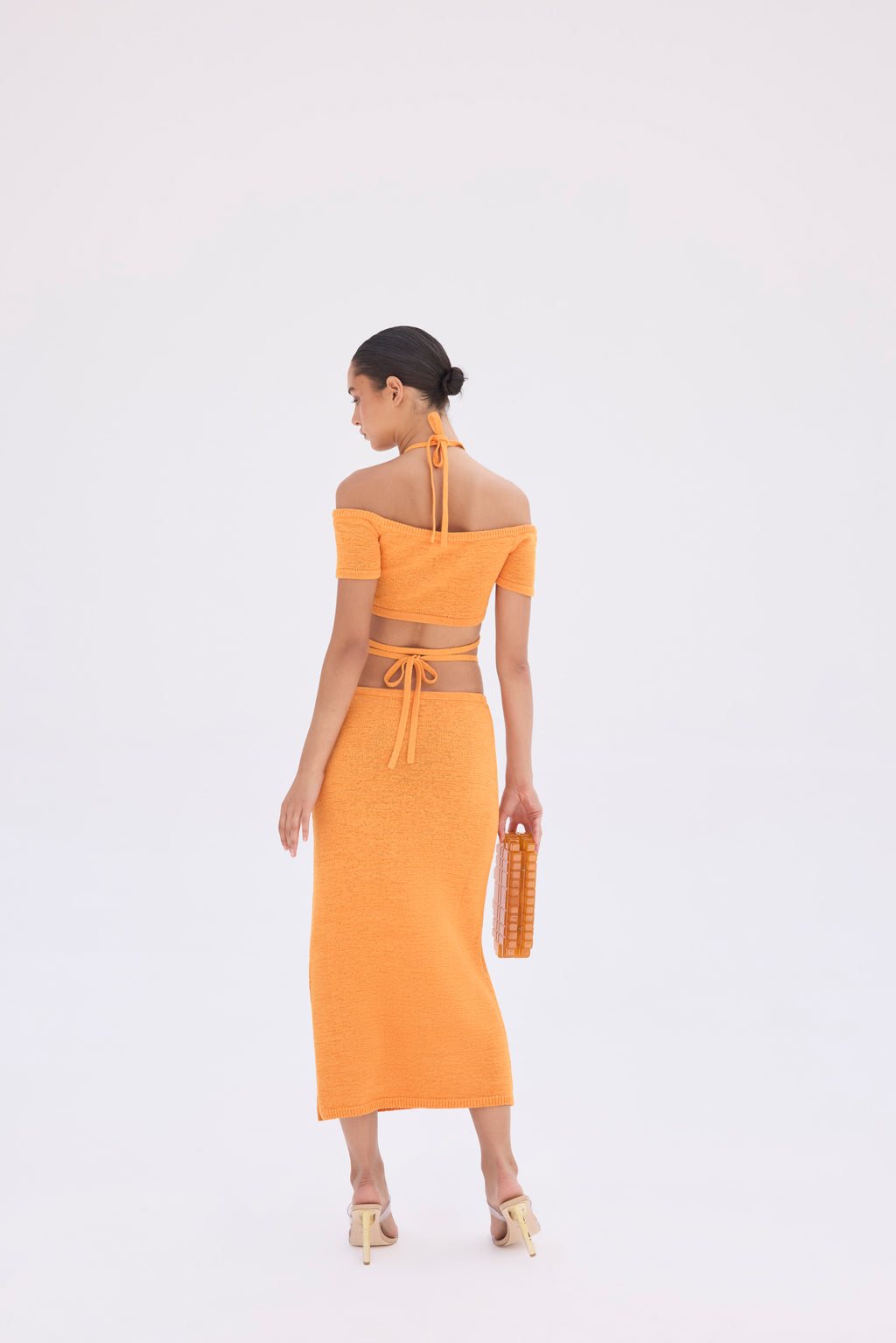 HEDDA KNIT SKIRT - MARIGOLD