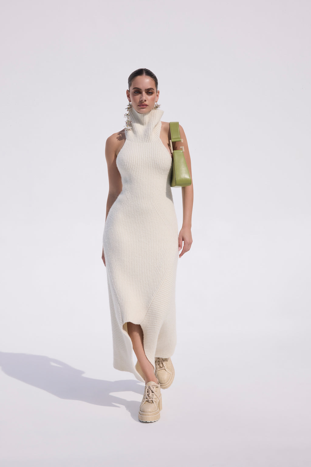 AKIKO KNIT DRESS - OFF WHITE – CULT GAIA