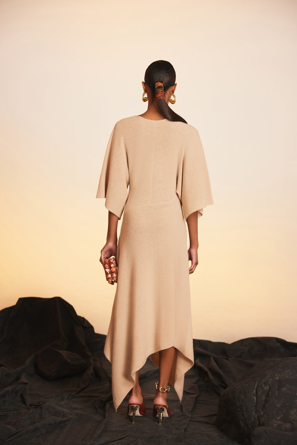 JOYCE KNIT DRESS - OATMEAL MELANGE