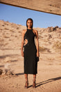KATINA KNIT DRESS - BLACK