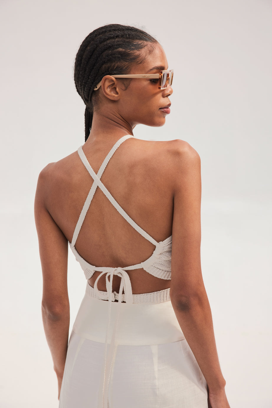 NAN KNIT TOP - OFF WHITE
