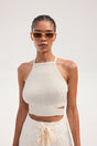 NAN KNIT TOP - OFF WHITE