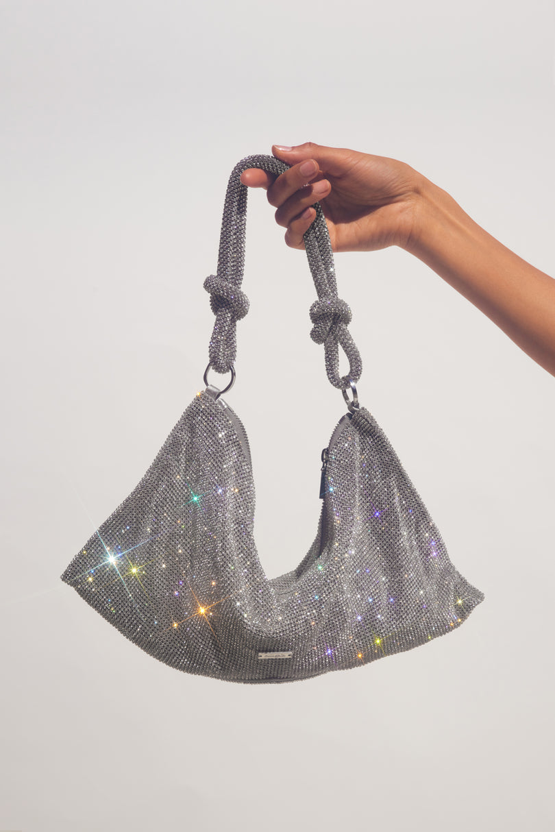 Cult Gaia Hera Nano Crystal-embellished Shoulder Bag