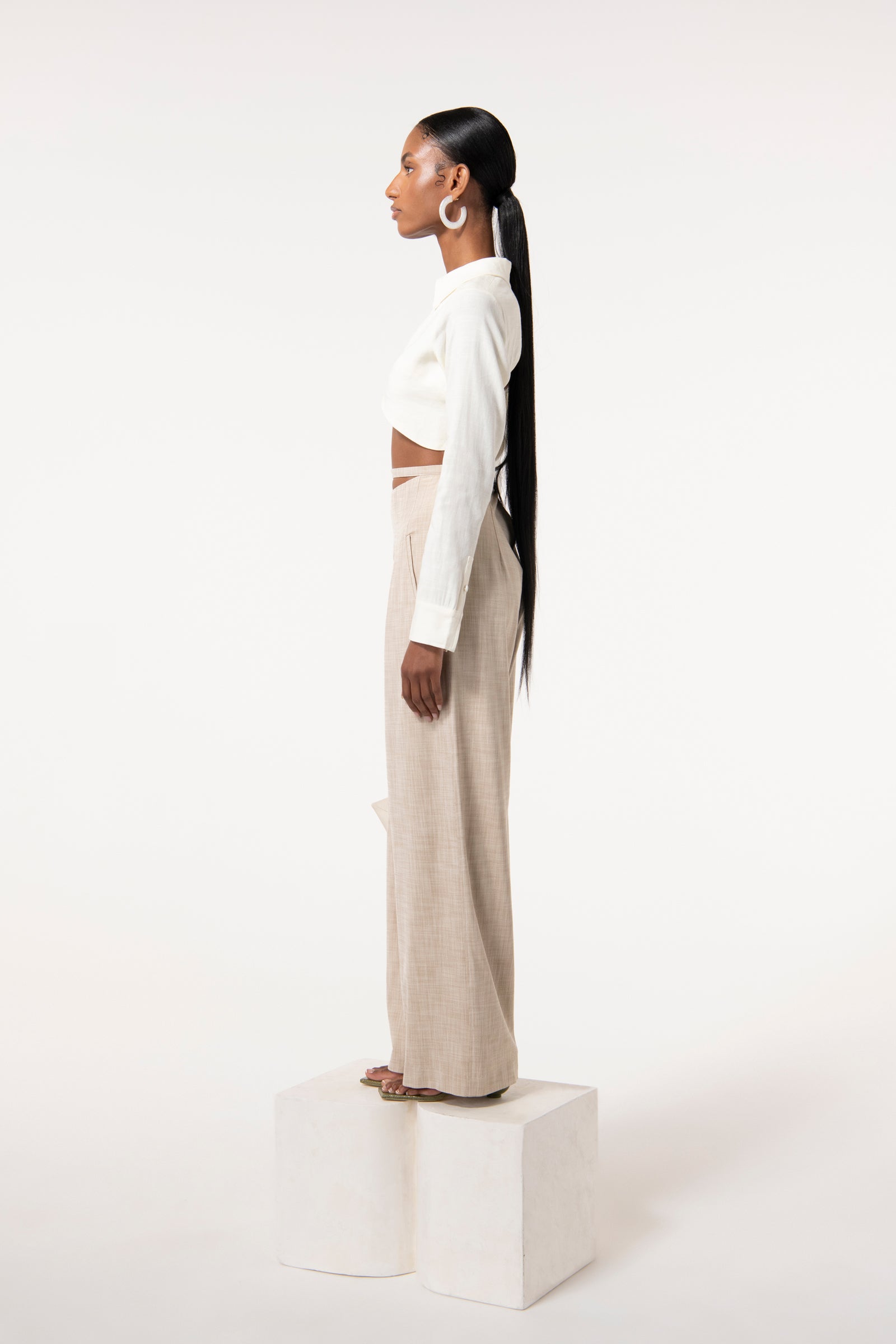TASHA PANT - ECRU