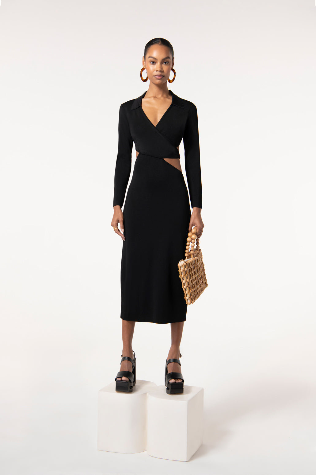 CRISTINA KNIT DRESS - BLACK