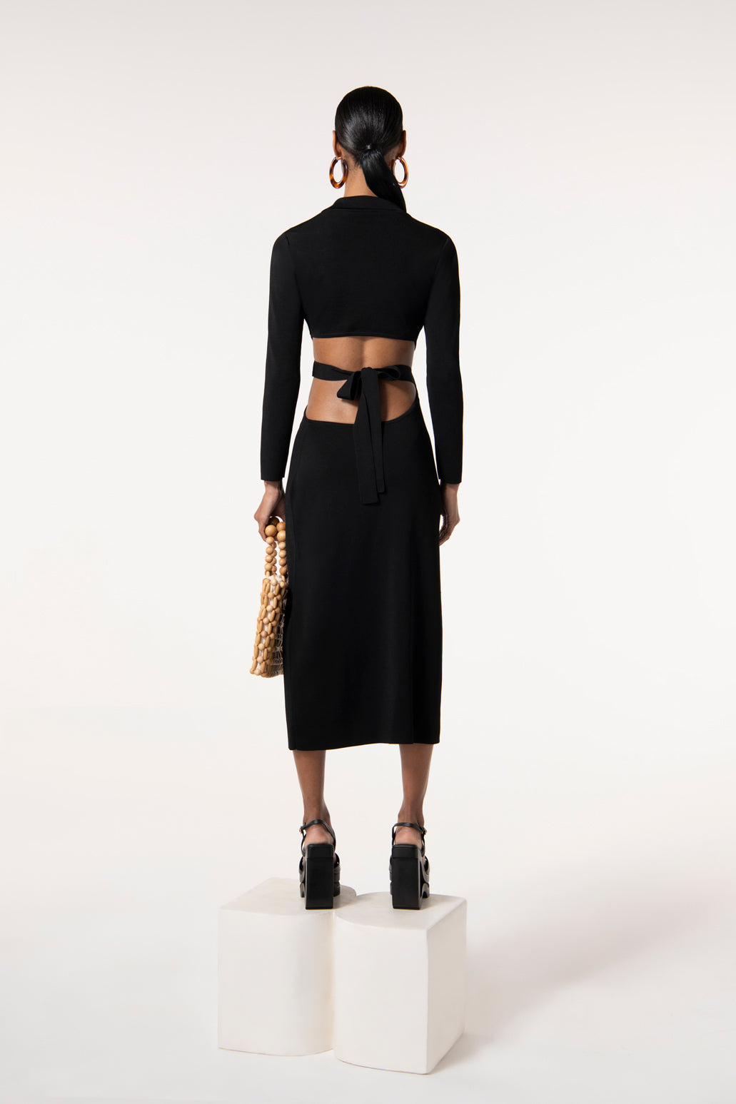 CRISTINA KNIT DRESS - BLACK