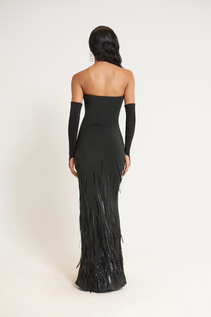 ANISA GOWN - BLACK