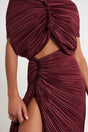 IZA SKIRT - MAROON PEAK