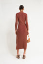 ARABELLA KNIT DRESS - MAROON PEAK