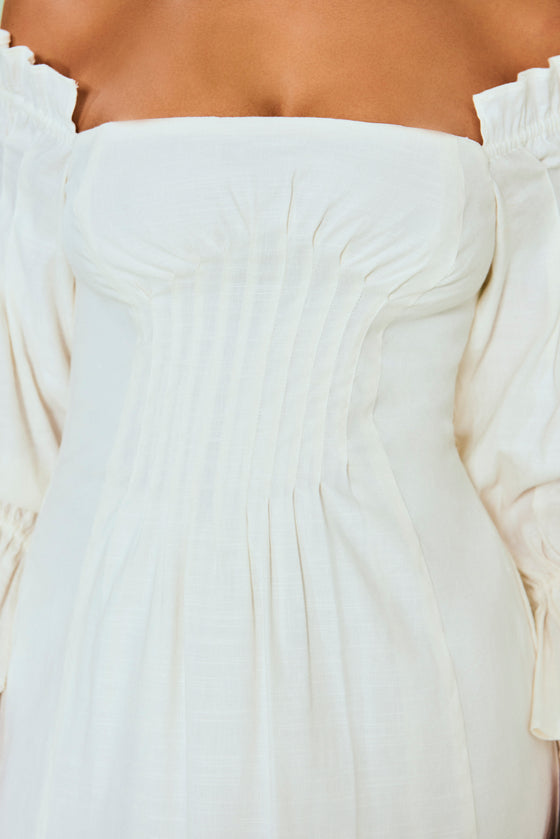 IDA DRESS - OFF WHITE