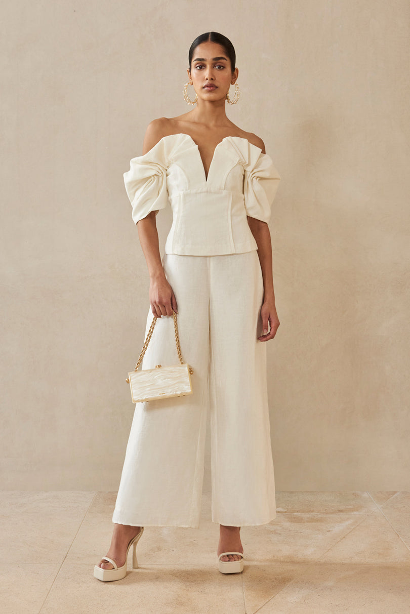 ABBY TOP - OFF WHITE