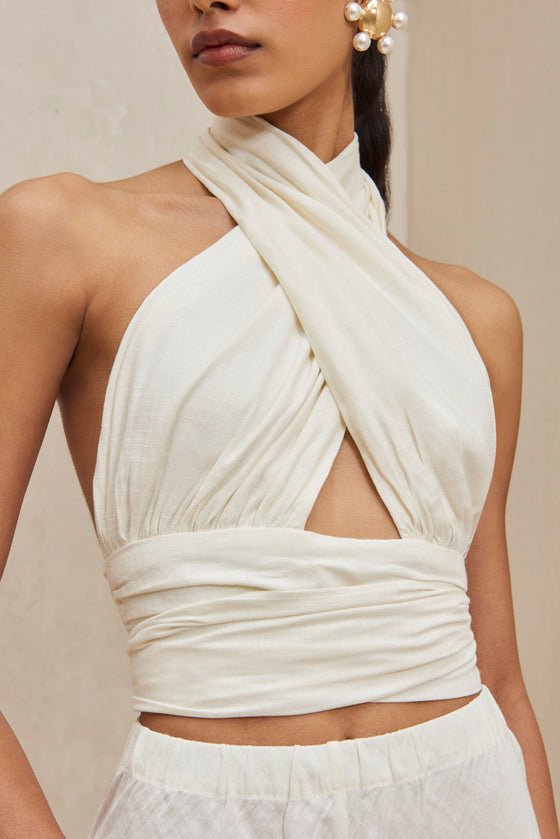 BRIGITTE TOP - OFF WHITE