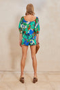 SISSI SHORT - BOTANIC AQUA