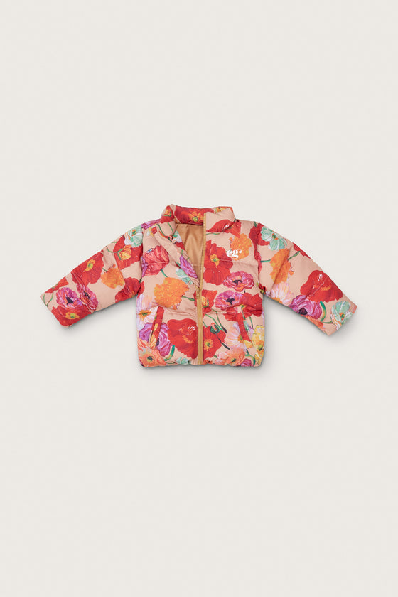 POLINA KIDS PUFFER - PAINTED FLORAL
