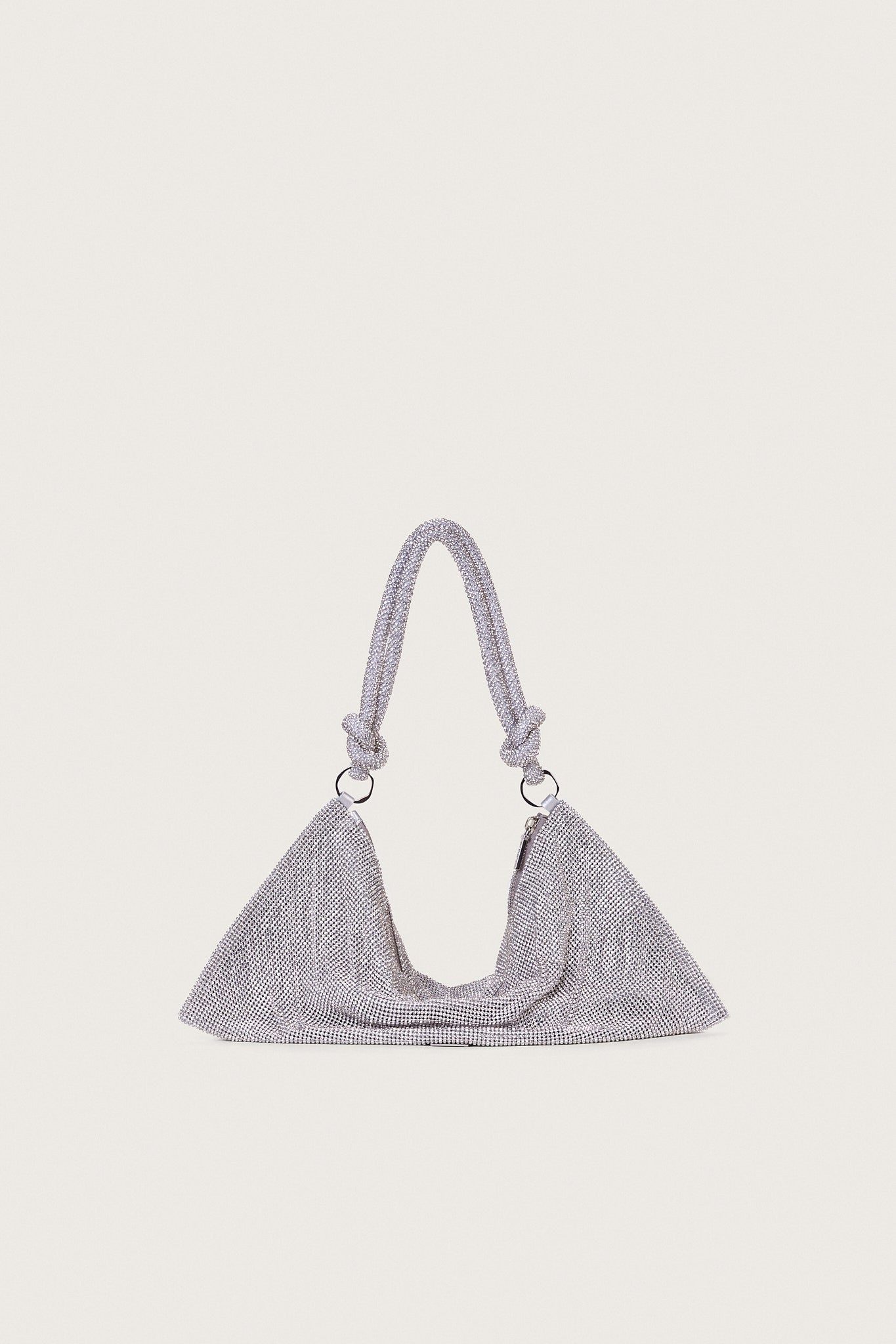 HERA MINI RHINESTONE SHOULDER BAG - CLEAR