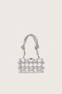 BESS RHINESTONE SHOULDER BAG - CLEAR