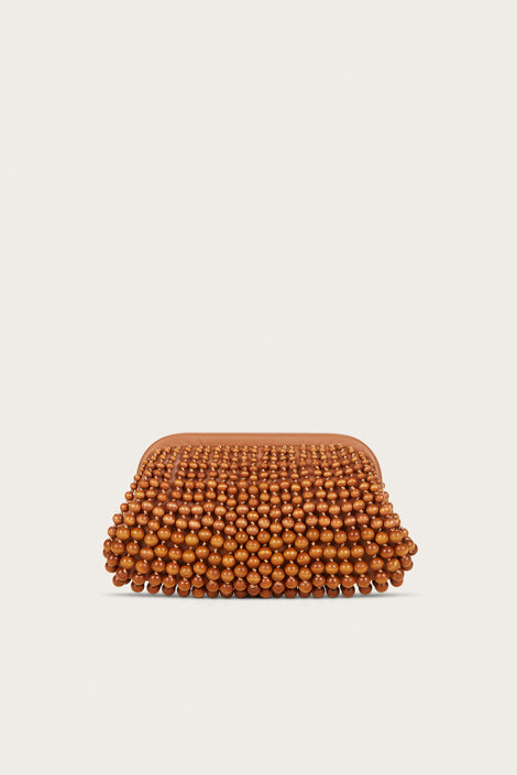 NIA CLUTCH - CHESTNUT
