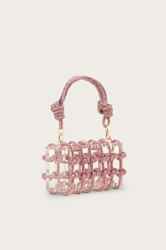 Buy Pink Bejeweled Luxury Crystal Diamond Embellished Evening Online in  India - Etsy