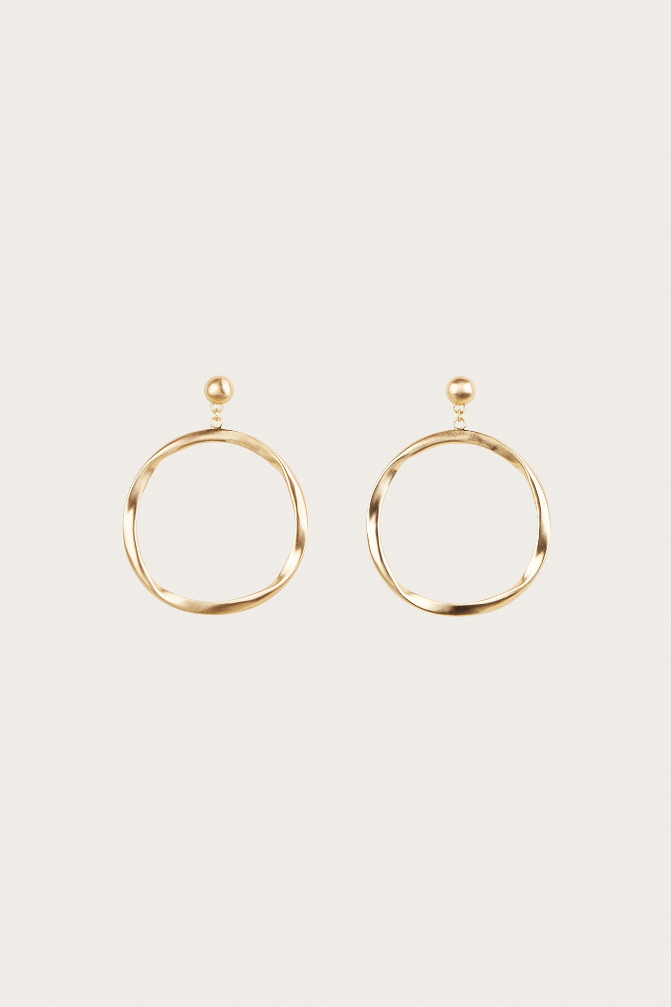 SERENA EARRING - BRUSHED BRASS